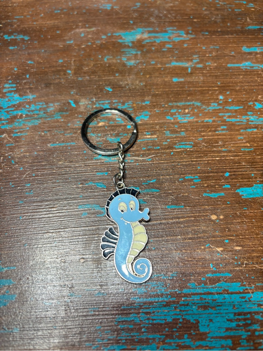 New Blue Seahorse Keychain for Small Pets Accessories Bag Charm